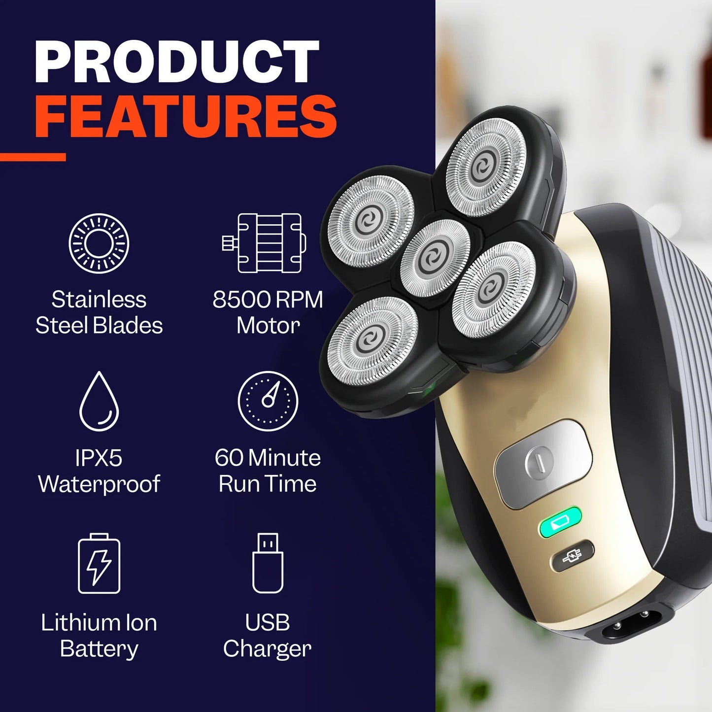 🔥Up to 60% OFF🔥Effortless Head Shaving: Must-Have Shaver For Bald Guys