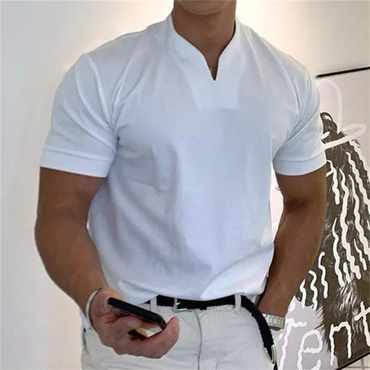 2023 Men Gentlemans Business Short Sleeve Fitness T-shirt(Buy 2 free shipping)