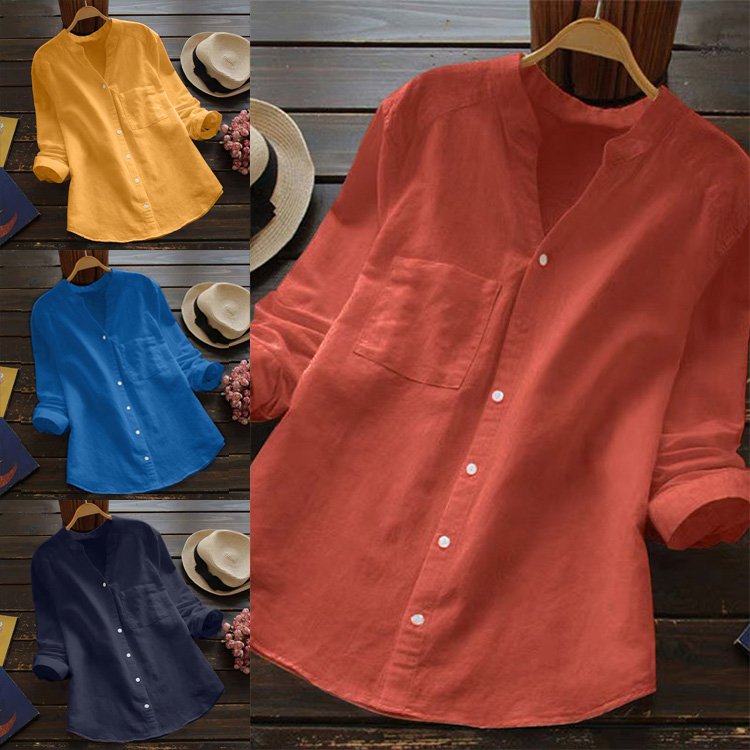 Japanese Style Handmade Linen Cotton Casual Loose Shirt(🔥Buy 2 Automatic 10% Off & Free Shipping🔥)