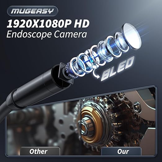 🔥Up to 16% OFF🔥Endoscope Camera with Light, Inspection Borescope Camera