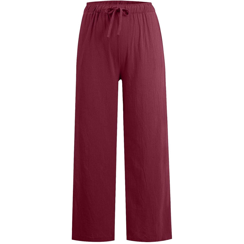 🔥Women's Summer Linen Cotton Wide Leg Pants