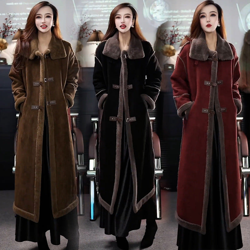 ??Winter Specials?? Stylish Plush Lined Overcoat for Women