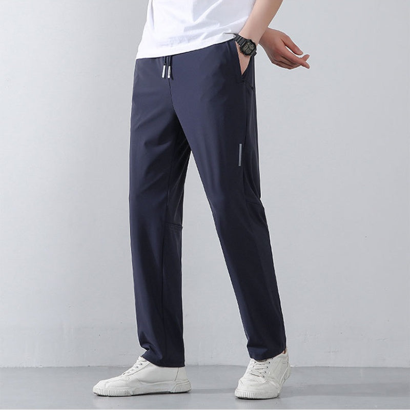 Men's Lightweight Athletic Pants with Zip Pockets