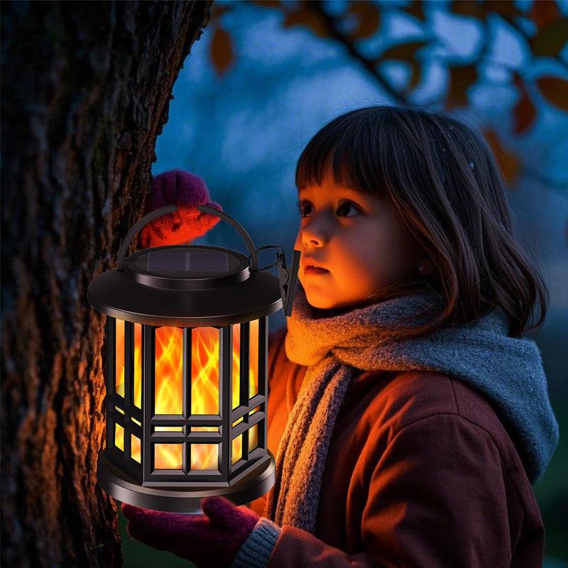 Waterproof Outdoor Solar Flame Lantern Light