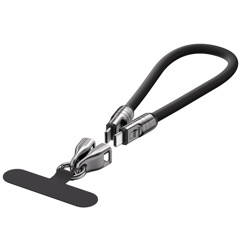 2 IN 1 Cell Phone Lanyard Fast Charging Data Cable