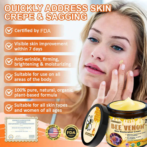 ✨FDA Approved Bee Venom Skin Restoration Cream — 🔥Limited Time 70% OFF🔥