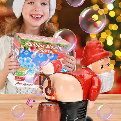 Christmas Sale Funny Santa Bubble Blowing Machine