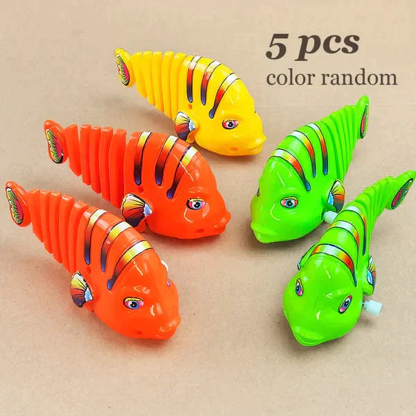 Christmas Promotion 40% OFF Plastic Wind-Up Wiggle Fish Toys