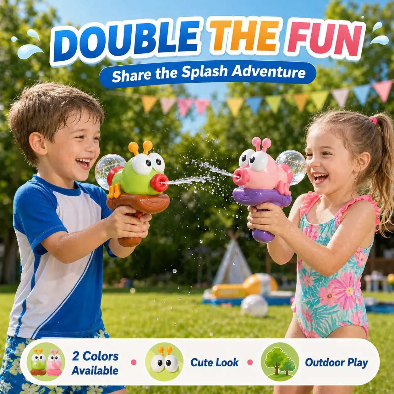 ⏳Limited-time 50% off⏰Cute Ant Electric Water Gun for Kids Summer Beach Pool Toys🐜🔫