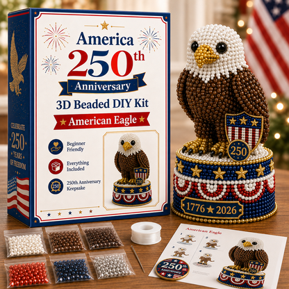 America 250th Anniversary 3D Beaded DIY Kit