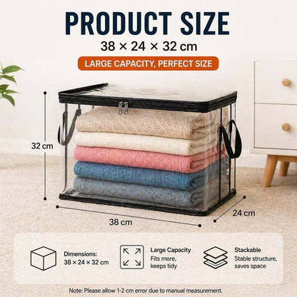 🎁 Mother's Day Sale 49% OFF📦Large Heavy-Duty Thick Clear Storage Bag for Clothes, Moving & Storage