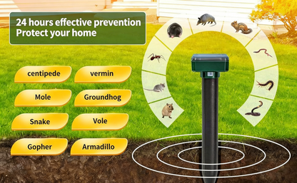 Outdoor Protector - Banish Moles, Voles, Snakes, Gophers, Rodents and Other Pests For Good