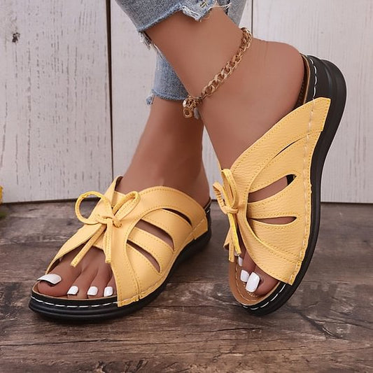 Women's Comfort Bowtie Slide Sandals