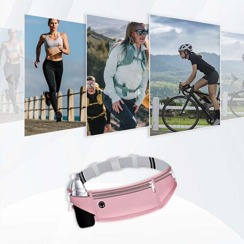 Ultra-Light Exercise Waist Pack with 4 Pockets