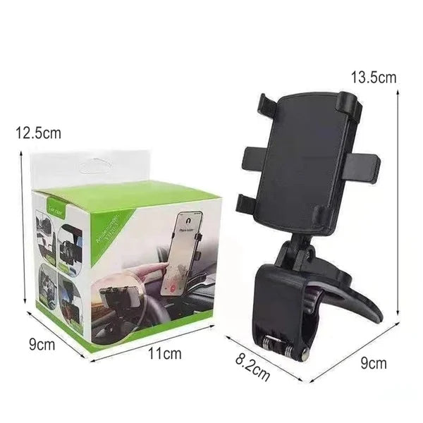Multi functional Dashboard Clip-on Car Phone Holder