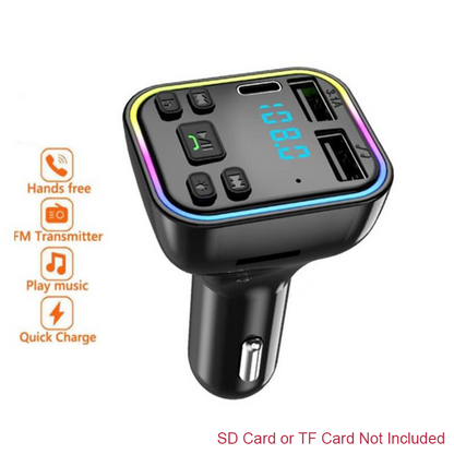 Colorful Lights Bluetooth Car MP3 Player