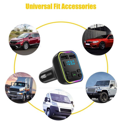 Colorful Lights Bluetooth Car MP3 Player